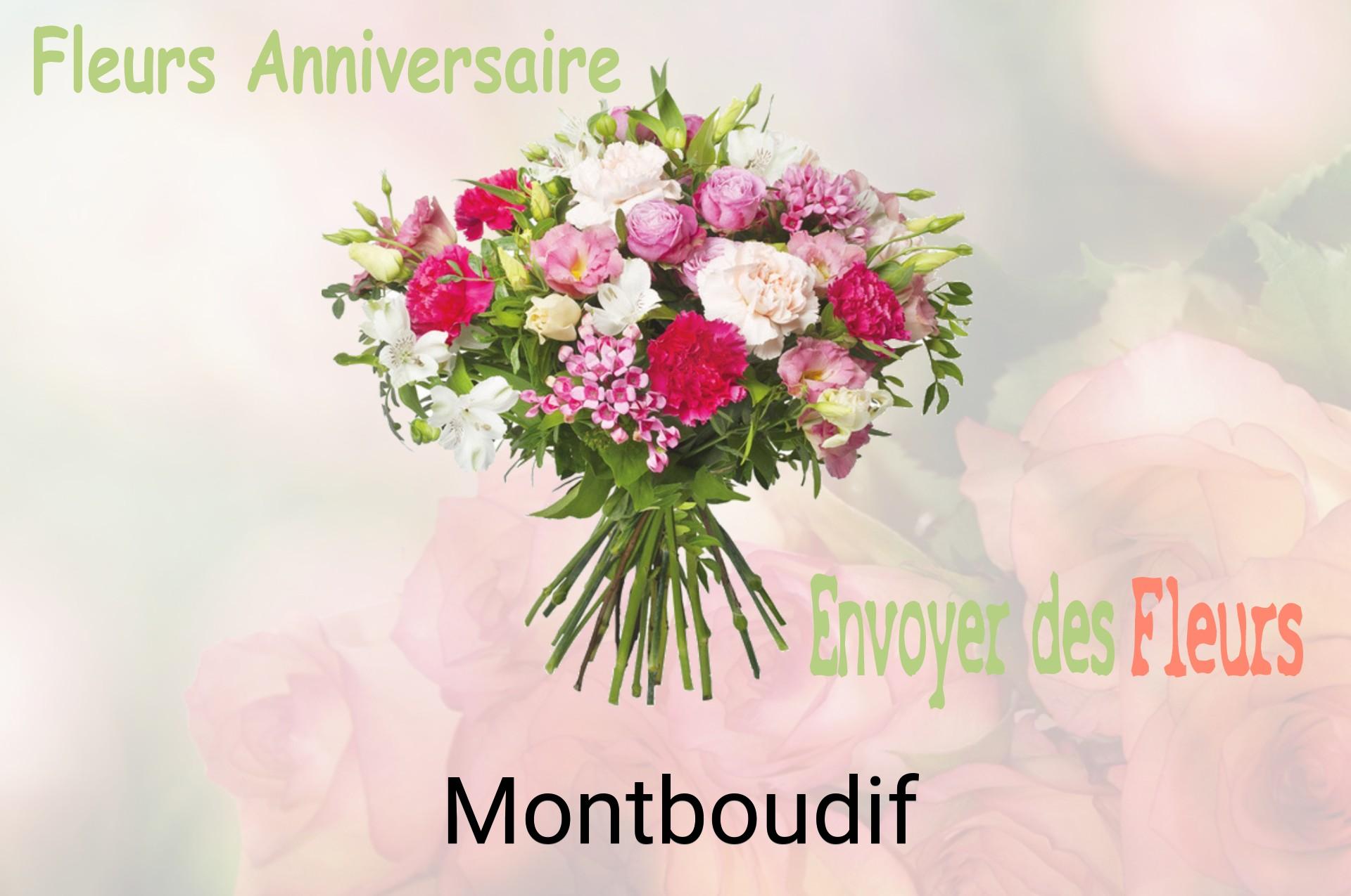 Bouquet de fleurs d’anniversaire livré à Montboudif