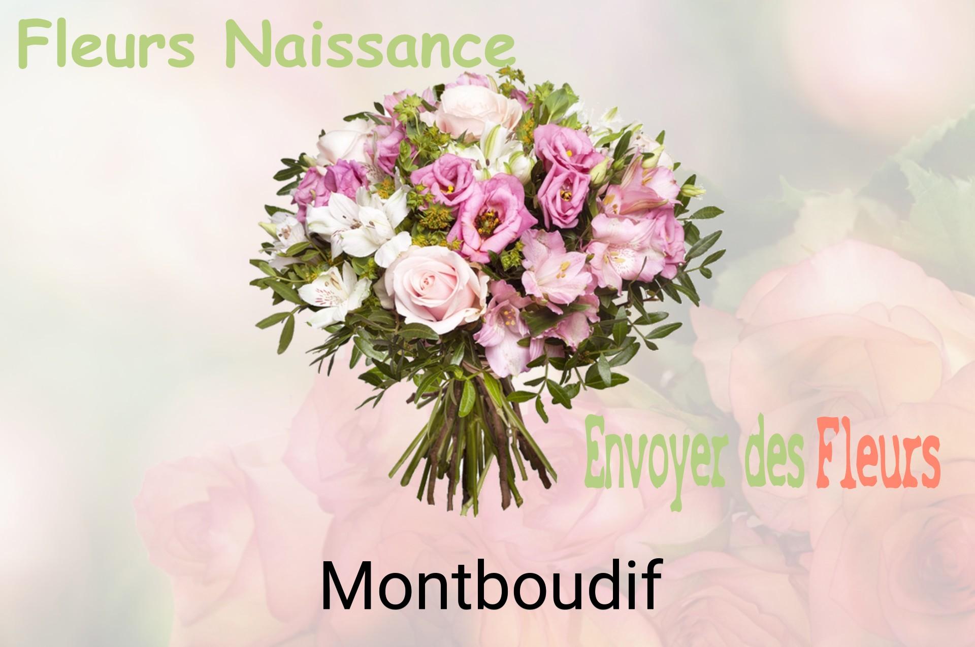 Bouquet de fleurs de naissance livré à Montboudif