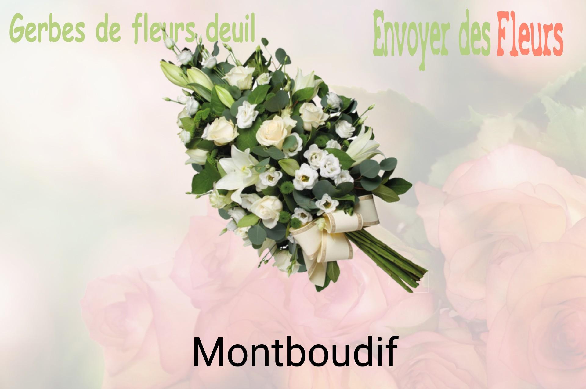 Gerbe de fleurs de deuil livrée à Montboudif